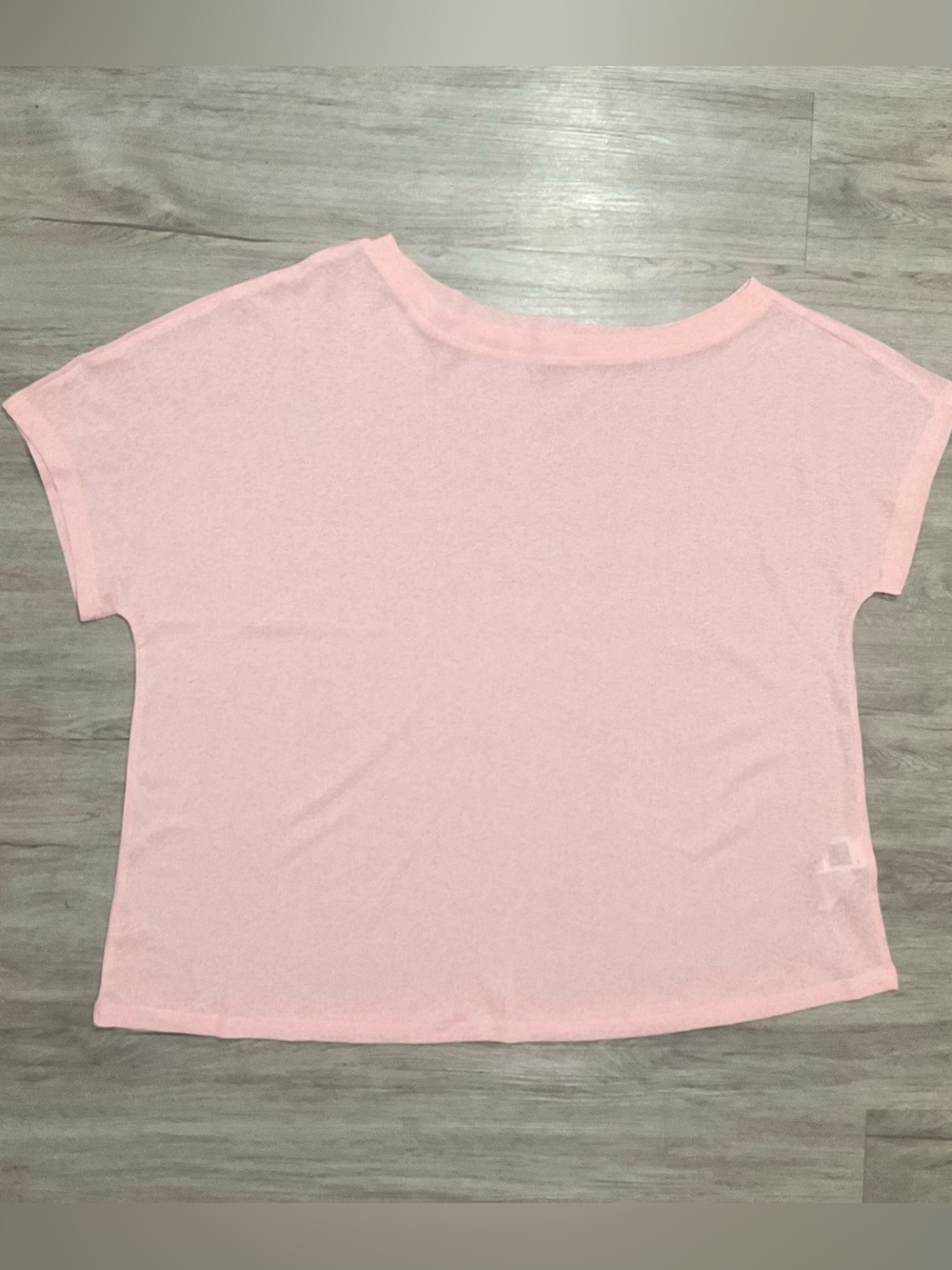 SHEIN White Asymmetrical Scoop Neck Short Sleeve Lightweight Tee Size 3X NEW - Picture 9 of 14